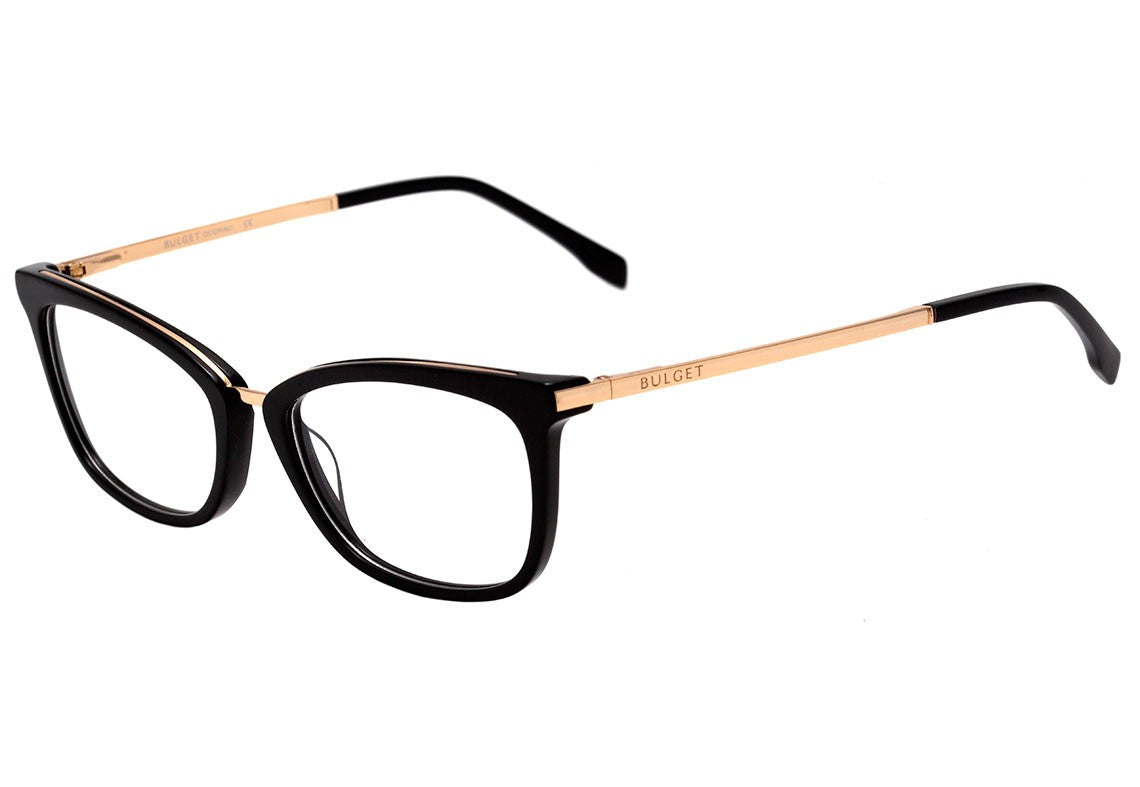 Bulget BG 6274 A01 Preto e Dourado Brilho - Lente 5,5 cm - Grau