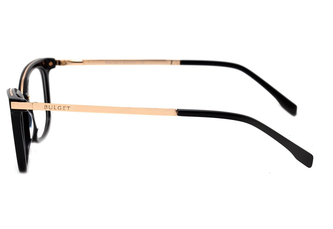 Bulget BG 6274 A01 Preto e Dourado Brilho - Lente 5,5 cm - Grau