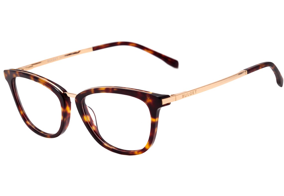 Bulget Bg 6292 G21 Marrom Mesclado E Dourado Brilho - Lente 5,3 Cm - Grau