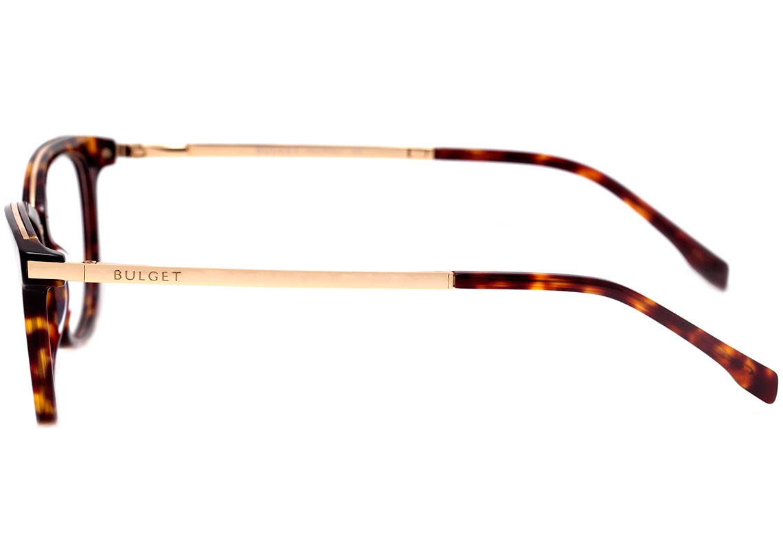 Bulget Bg 6292 G21 Marrom Mesclado E Dourado Brilho - Lente 5,3 Cm - Grau