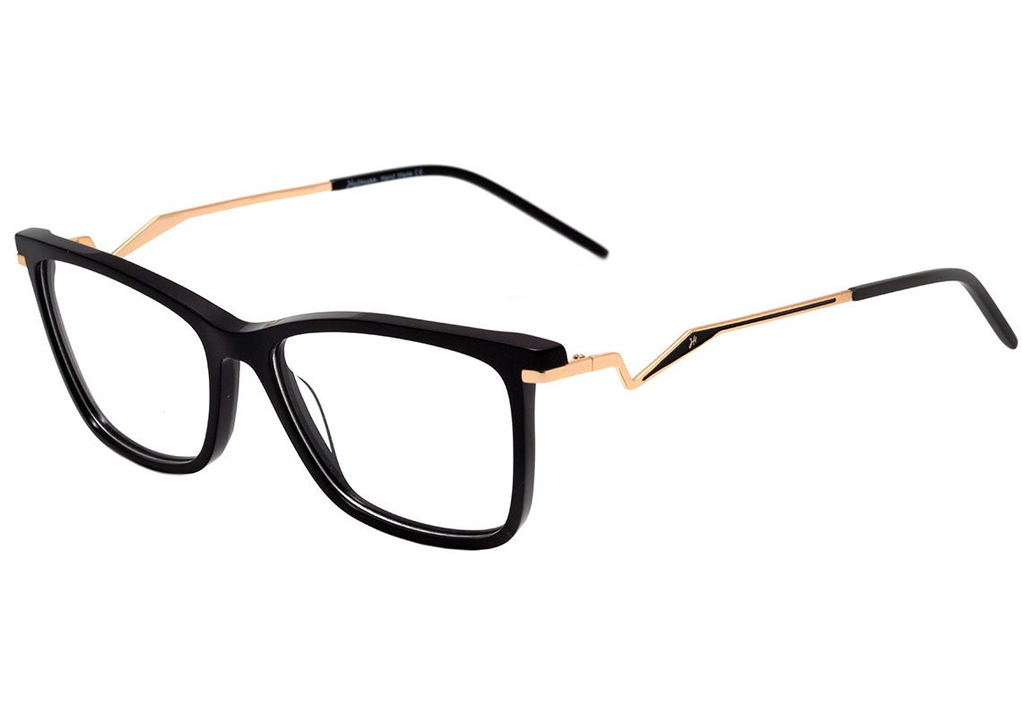 Óculos de Grau Hickmann HI 6100 A01 Preto E Dourado Brilho - 54 mm