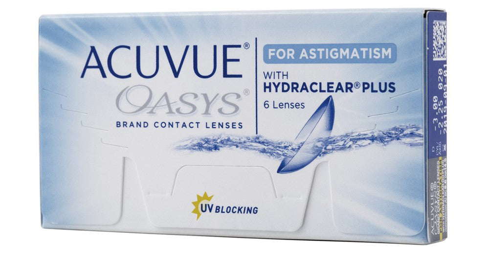 Lente de contato Acuvue Oasys para Astigmatismo com Hydraclear Plus
