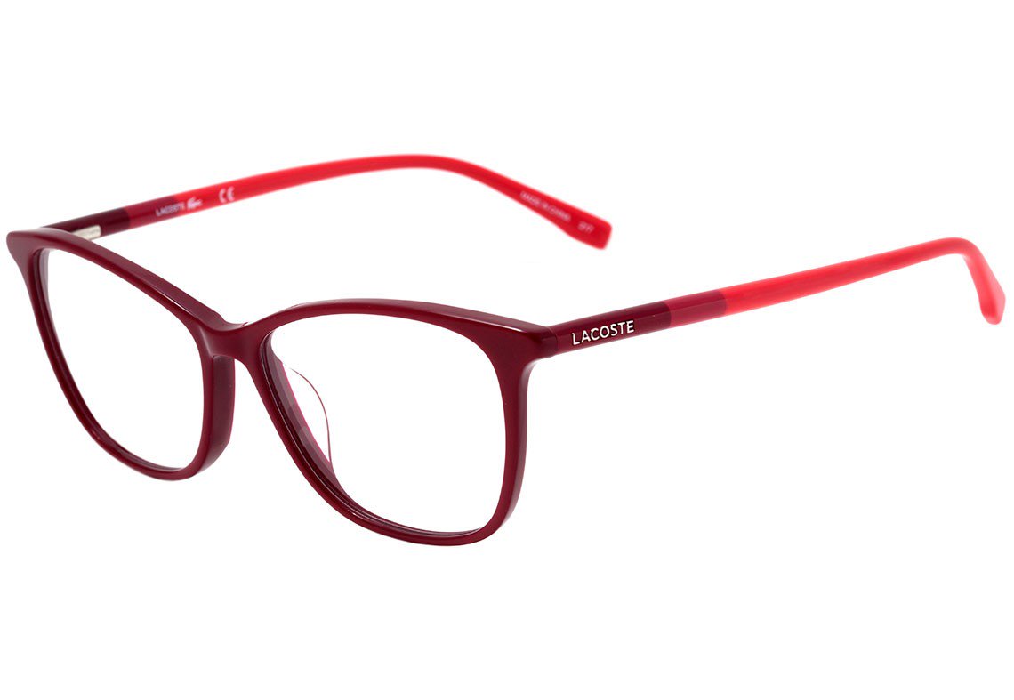 Óculos de Grau Lacoste L 2751 615 Vinho E Vermelho Brilho - 53 mm