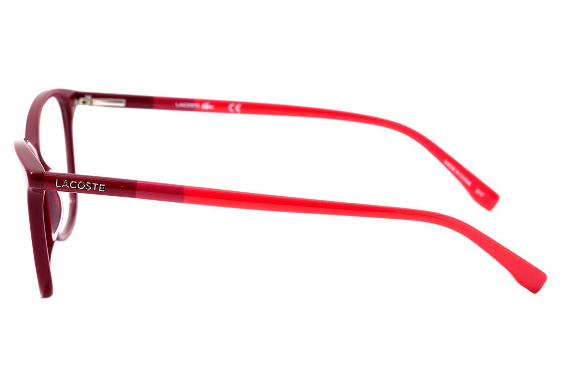 Óculos de Grau Lacoste L 2751 615 Vinho E Vermelho Brilho - 53 mm