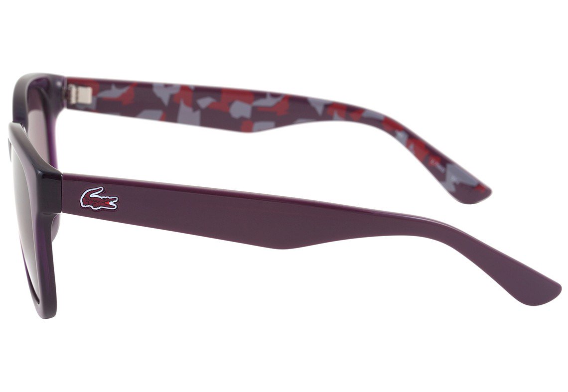 Óculos de Sol Lacoste L 796S 514 Roxo E Estampado Brilho/ Roxo Degradê - 55 mm