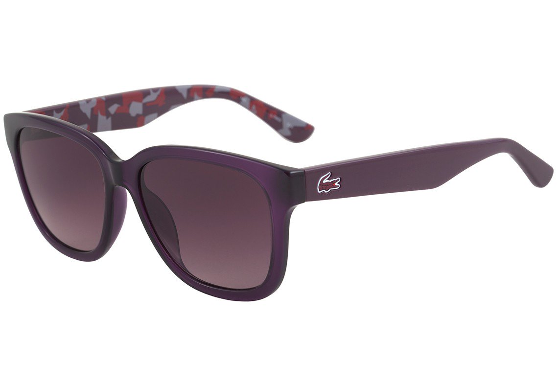 Óculos de Sol Lacoste L 796S 514 Roxo E Estampado Brilho/ Roxo Degradê - 55 mm
