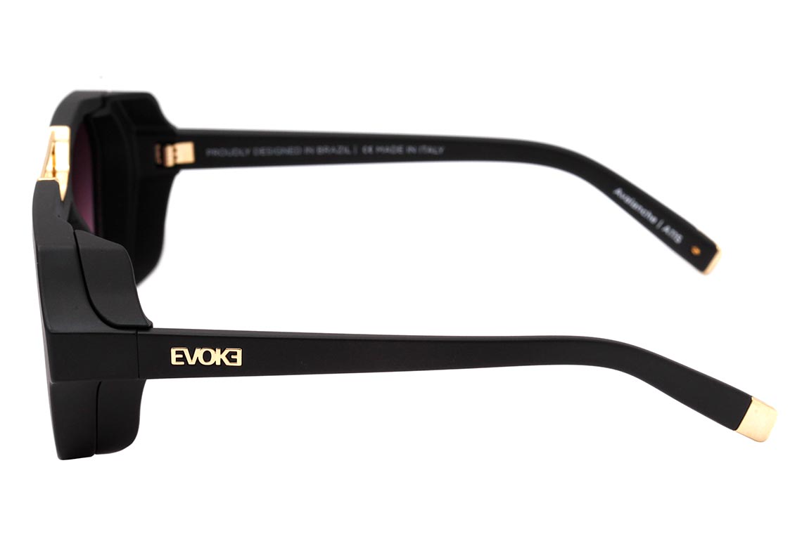 Óculos de Sol Evoke Avalanche A11S Black Matte/ Light Gold Flash Unico