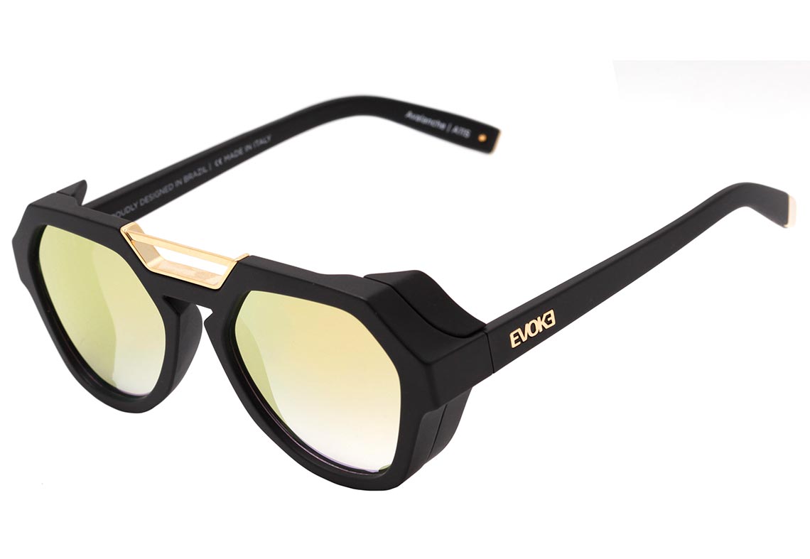 Óculos de Sol Evoke Avalanche A11S Black Matte/ Light Gold Flash Unico