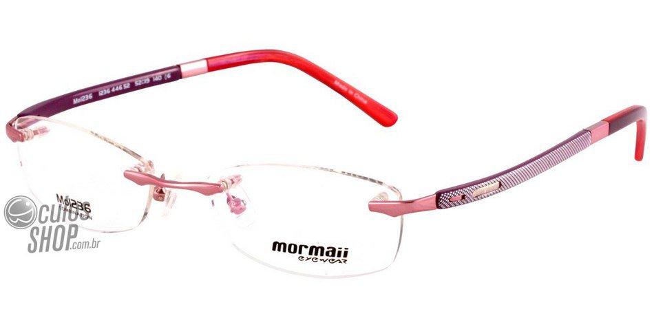 Óculos de Grau Mormaii Mo 1236 Roxo E Rosa Brilho - Lente 5,2 Cm