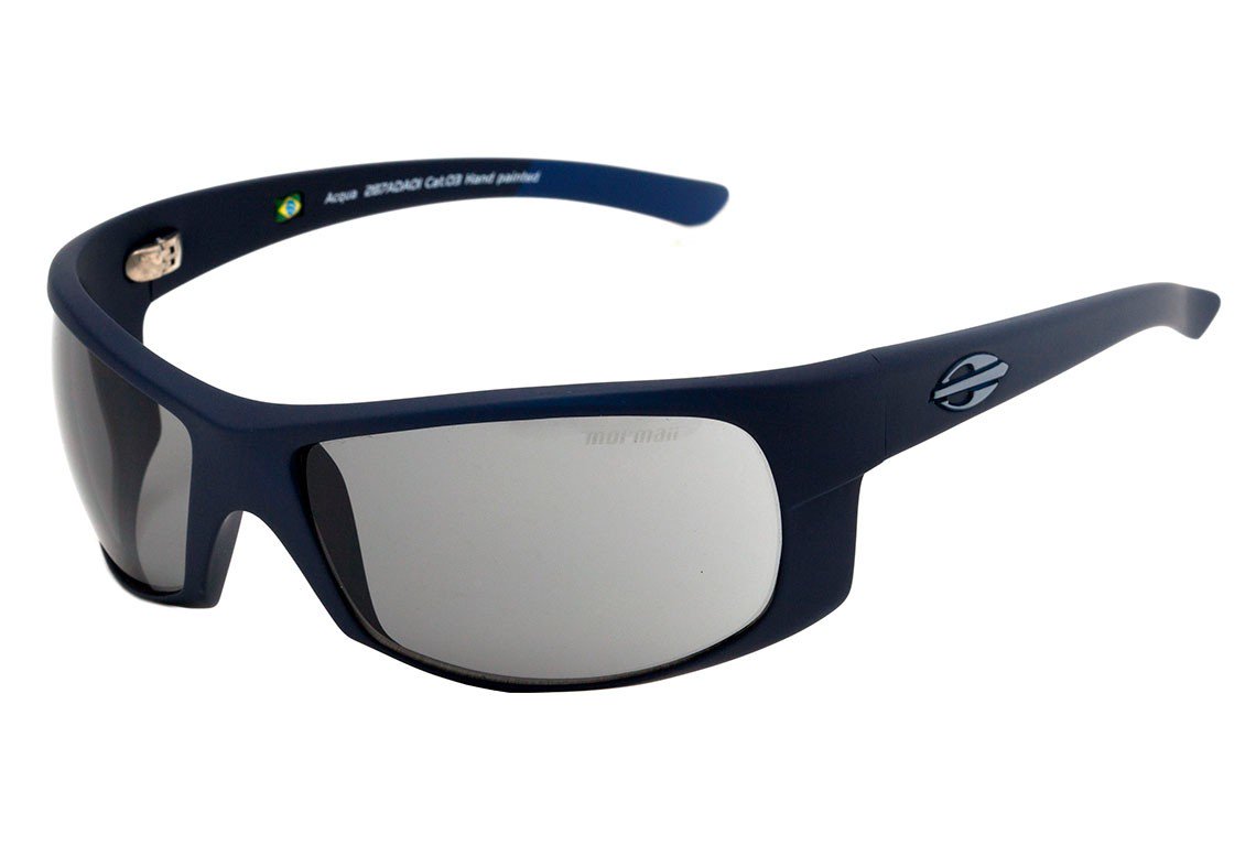 Óculos de Sol Mormaii Acqua Azul Fosco / Preto - Lente 6,5 cm
