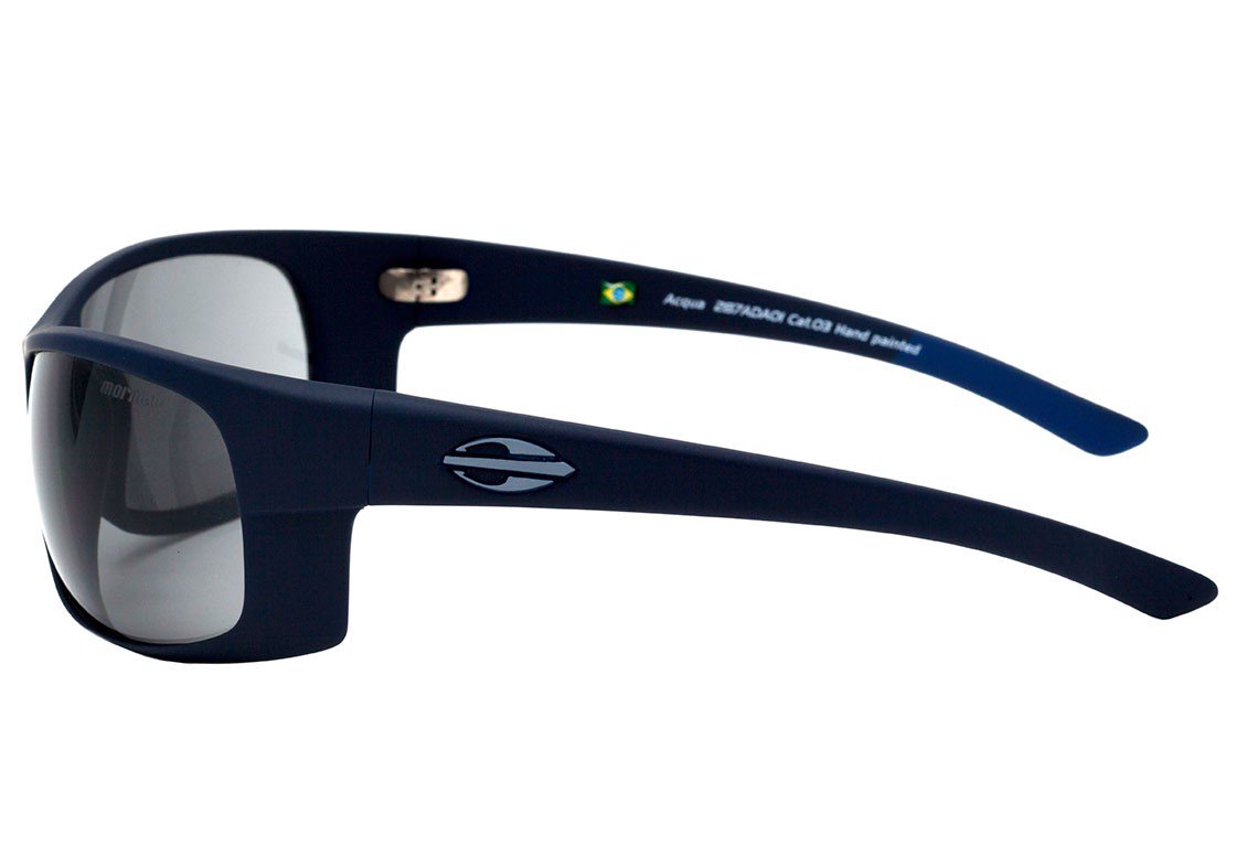 Óculos de Sol Mormaii Acqua Azul Fosco / Preto - Lente 6,5 cm