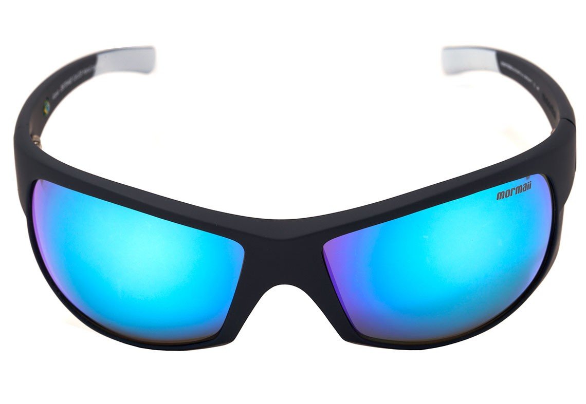 Óculos de Sol Mormaii Acqua Cinza Fosco / Azul Espelhado - Lente 6,5 cm