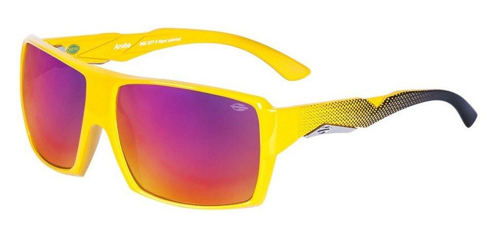 Óculos de Sol Mormaii Aruba Amarelo E Preto/ Vermelho