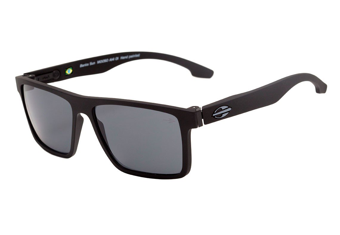 Mormaii Banks Preto Fosco / Preto - Lente 5,4 cm - Sol