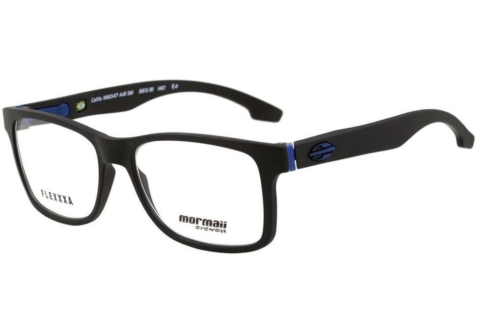Mormaii Califa Flexxxa Preto e Azul Fosco - Lente 5,6 cm - Grau