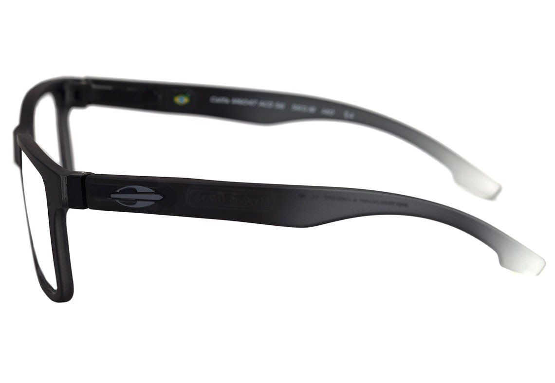 Óculos de Grau Mormaii Califa Flexxxa Preto E Cinza Translúcido Fosco - Lente 5,6 Cm - Oculos Shop