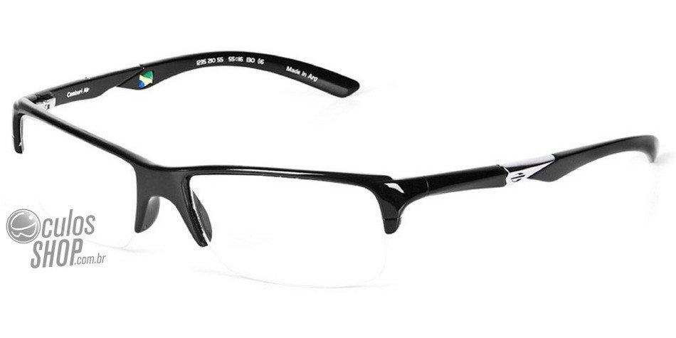 Óculos de Grau Mormaii Camburi Air Preto Brilho - Lente 5,5 Cm