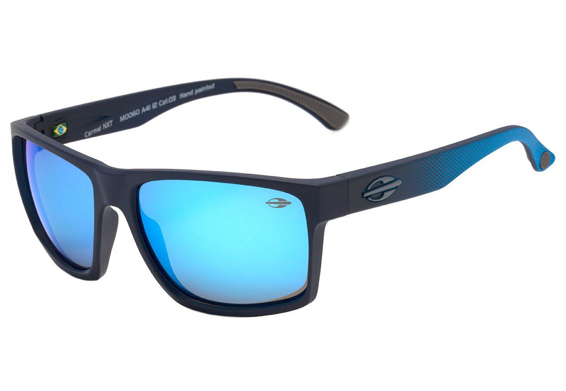 Mormaii Carmel NXT Infantil Azul Fosco / Azul Espelhado Polarizado - 53 mm - Sol