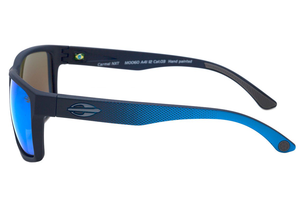Mormaii Carmel NXT Infantil Azul Fosco / Azul Espelhado Polarizado - 53 mm - Sol