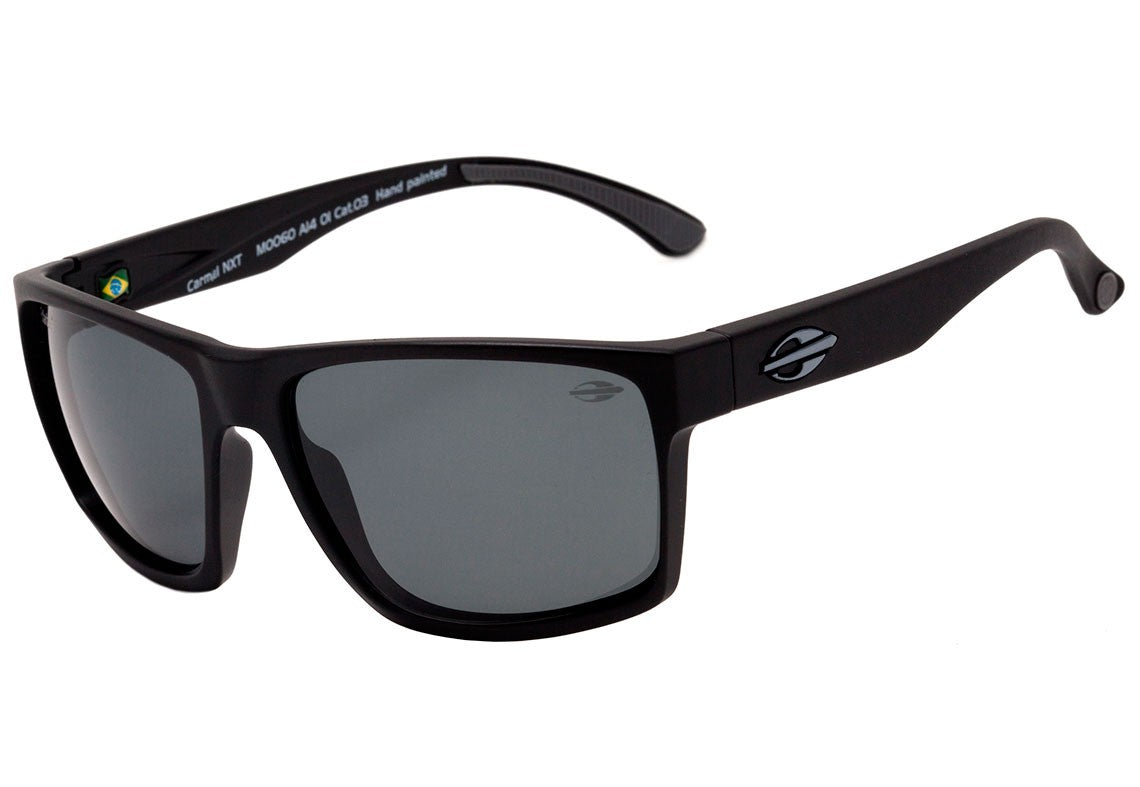 Mormaii Carmel NXT Infantil Preto Fosco / Preto Polarizado - Lente 5,2 cm - Sol