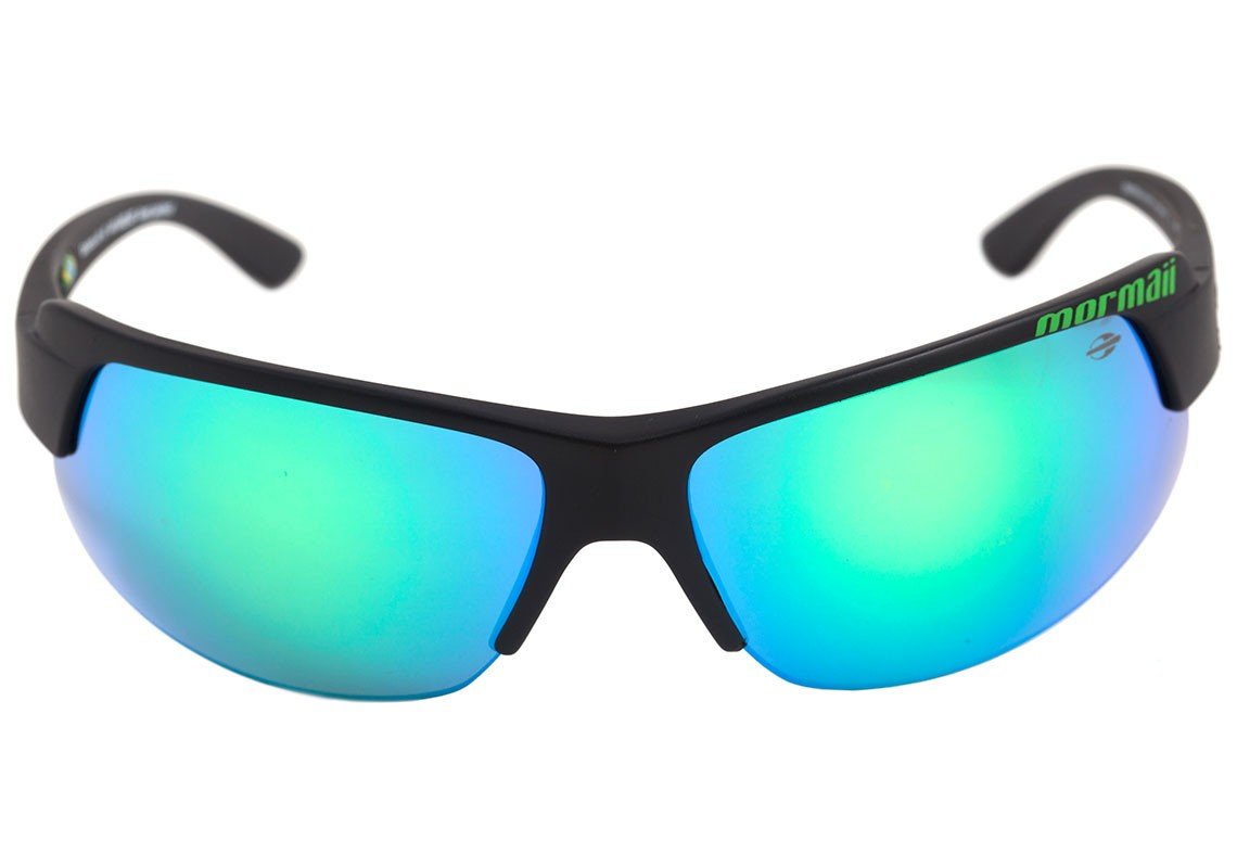 Mormaii Gamboa Air III Preto Fosco / Verde Espelhado - Lente 6,5 cm