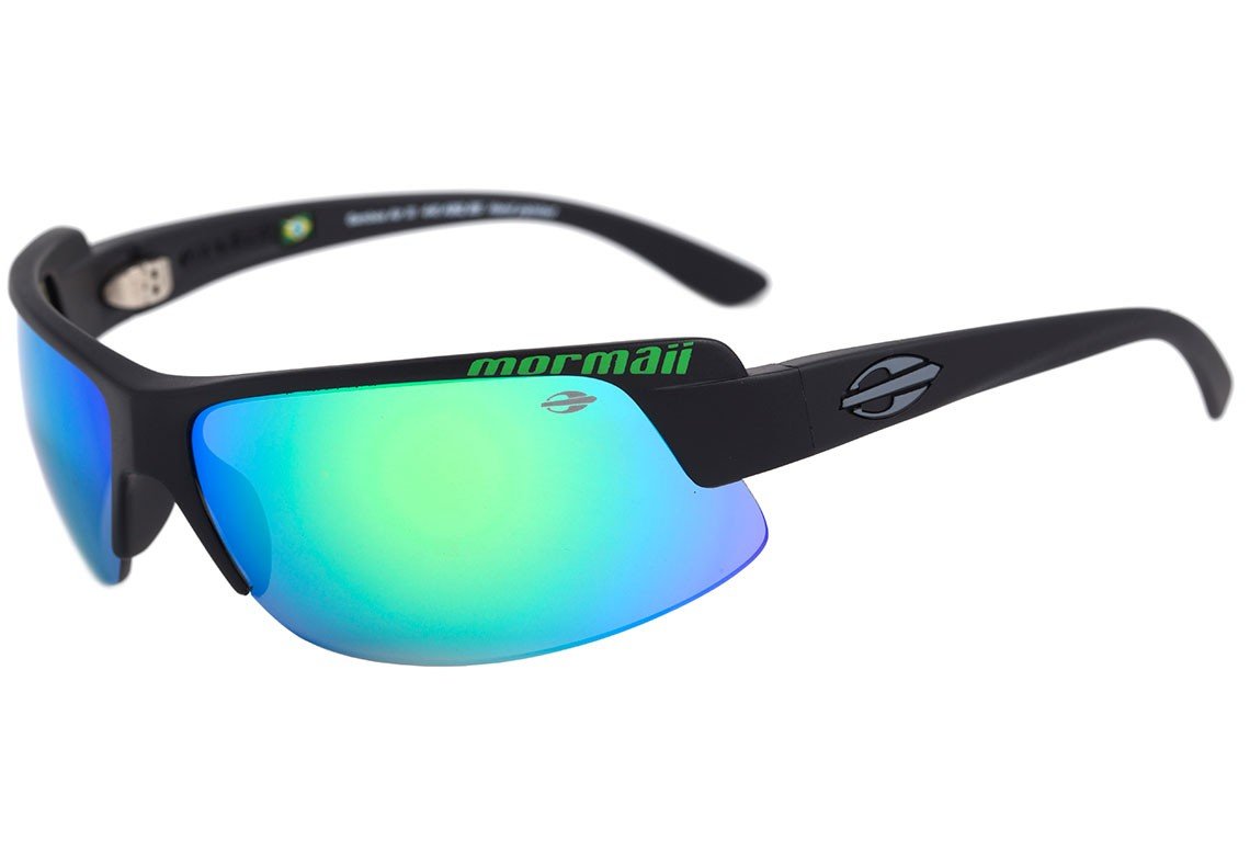Mormaii Gamboa Air III Preto Fosco / Verde Espelhado - Lente 6,5 cm
