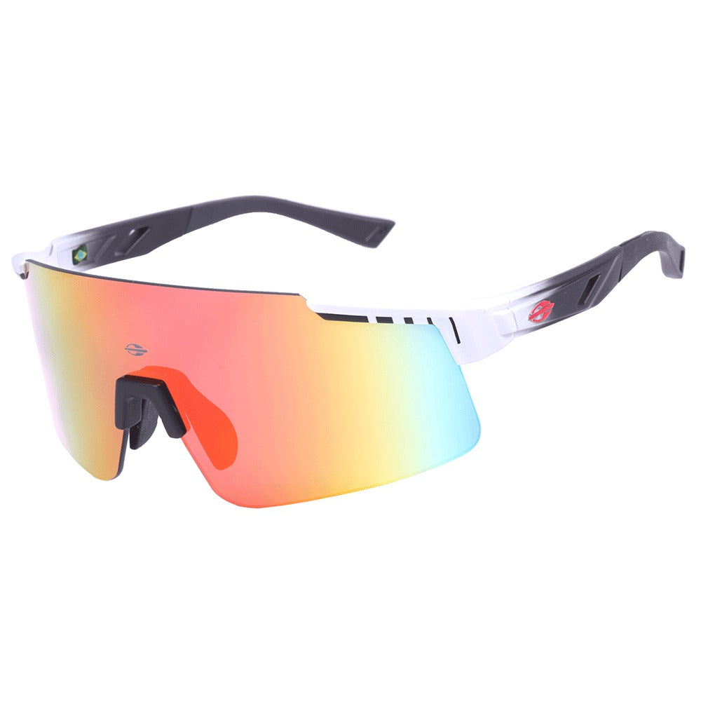 Mormaii Grand Tour 2 Branco e Preto Fosco/ Vermelho Espelhado - Lente 15,5 cm - Sol
