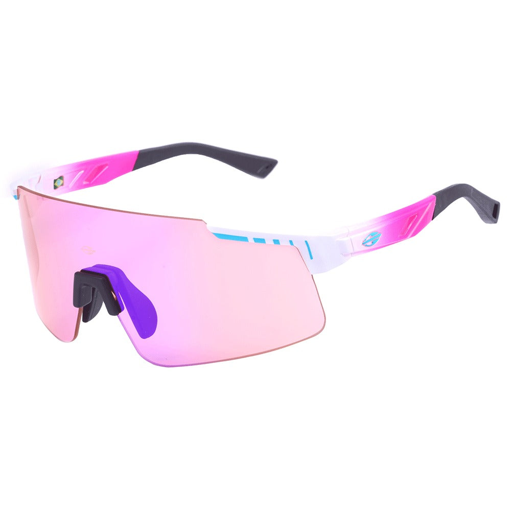 Mormaii Grand Tour 2 Branco e Rosa Brilho/ Rosa Espelhado - Lente 15,5 cm - Sol