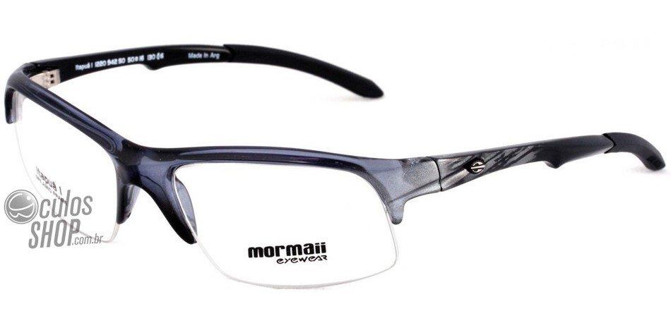 Óculos de Grau Mormaii Itapuã I Azul Cinza E Preto - Lente 5,0 Cm