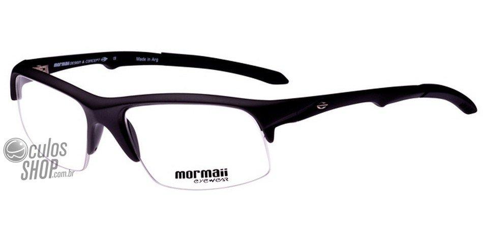 Óculos de Grau Mormaii Itapuã I Preto Fosco - Lente 5,0 Cm