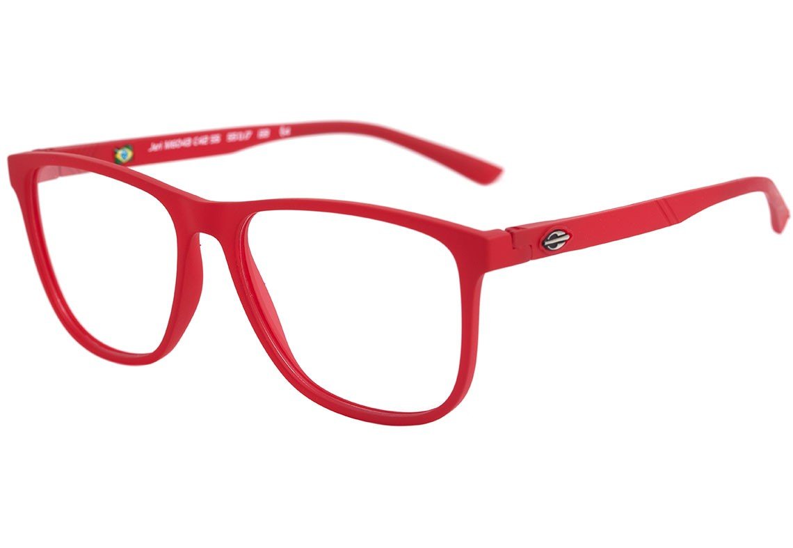 Óculos de Grau Mormaii Jeri Vermelho Fosco - Lente 5,5 Cm
