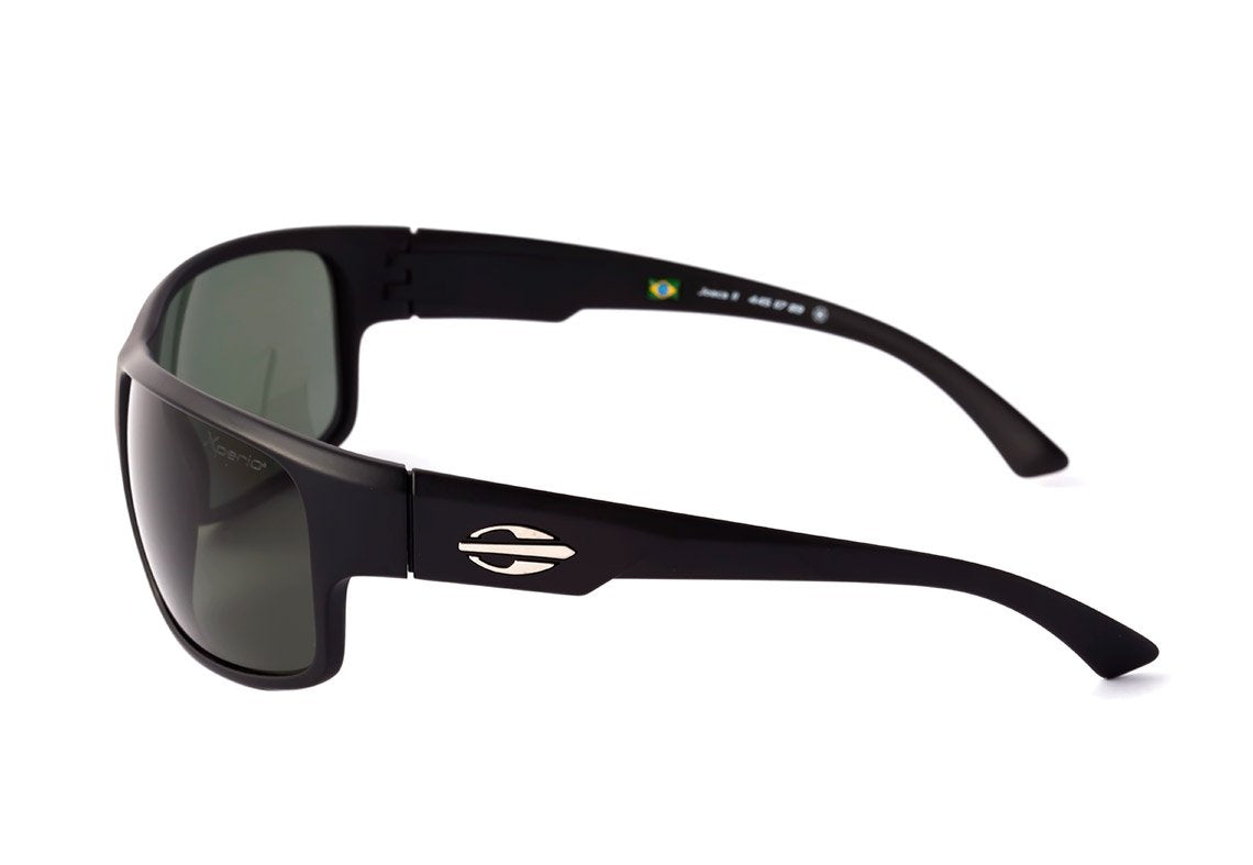 Mormaii Joaca II Preto Fosco / Verde G-15 Polarizado - Lente 7,1 cm - Sol