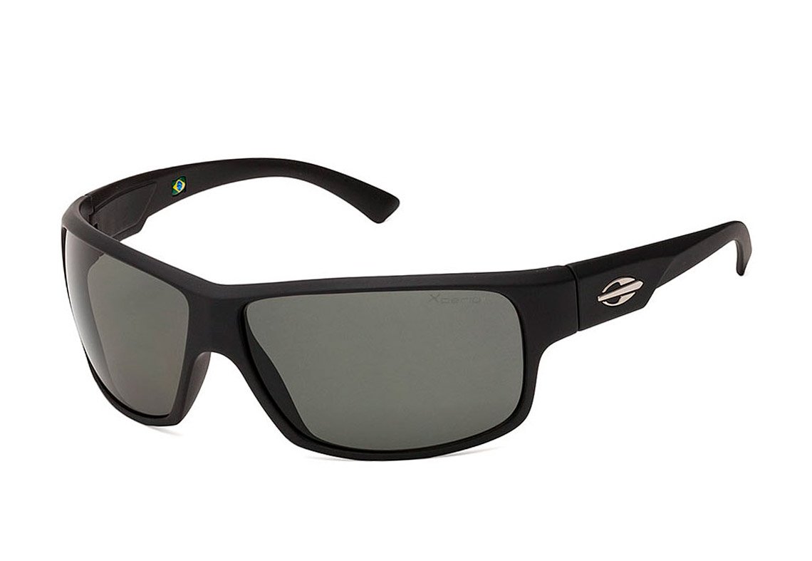 Mormaii Joaca II Preto Fosco / Verde G-15 Polarizado - Lente 7,1 cm - Sol