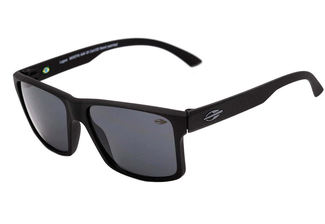 Mormaii Lagos Preto Fosco / Cinza Unico - Lente 5,2 cm - Sol