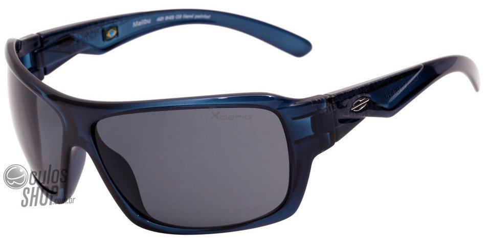 Óculos de Sol Mormaii Malibu Xperio Polarizado Azul Translúcido/ Preto Polarizado