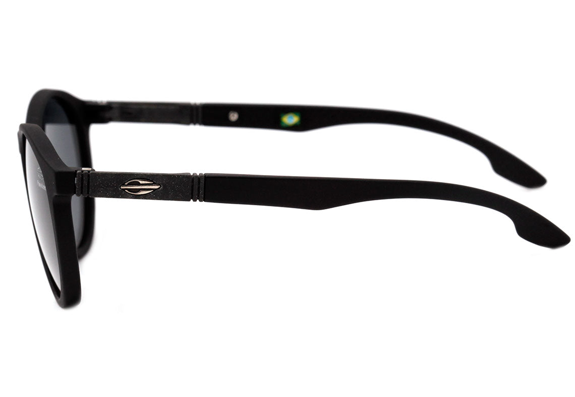 Mormaii Maui NXT Infantil Preto Fosco / Cinza Polarizado Unico - Lente 4,5 cm - Sol