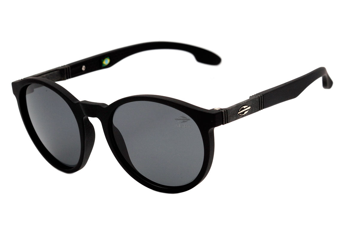 Mormaii Maui NXT Infantil Preto Fosco / Cinza Polarizado Unico - Lente 4,5 cm - Sol