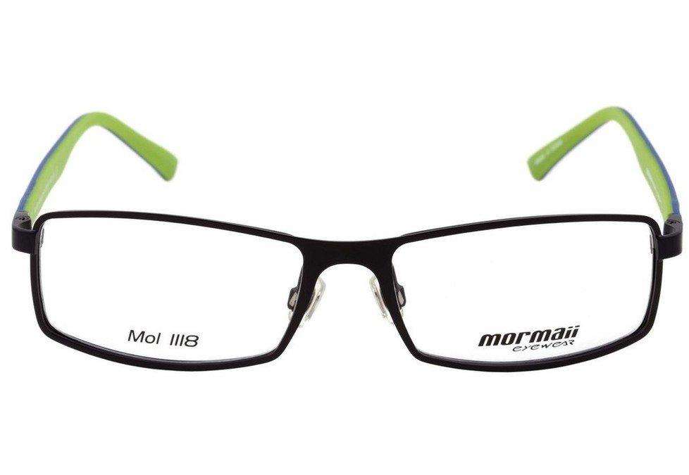 Óculos de Grau Mormaii Mo 1118 Preto Azul E Verde Fosco - Lente 5,3 Cm