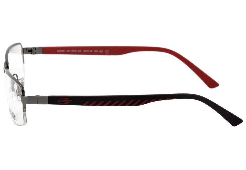 Óculos de Grau Mormaii Mo 1121 Cinza Brilho Preto E Vermelho Fosco - Lente 5,3 Cm