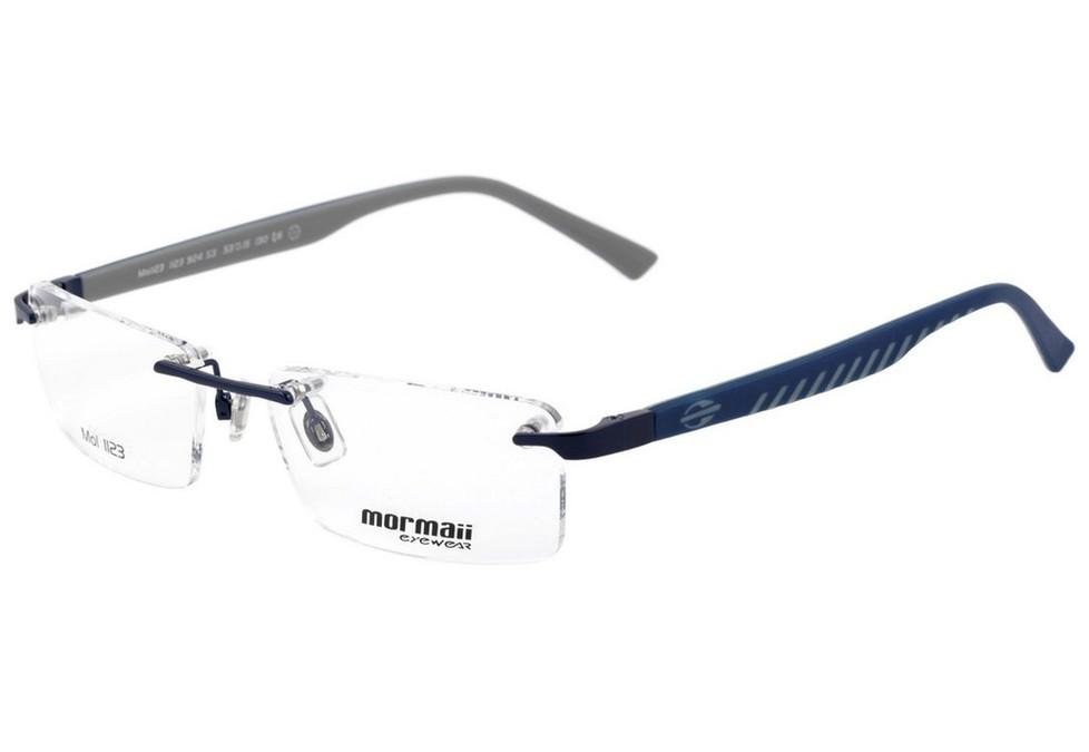 Mormaii Mo 1123 Azul Brilho Azul E Cinza Fosco - Lente 5,3 Cm
