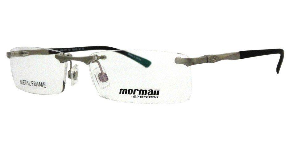 Óculos de Grau Mormaii Mo 1519 Prata E Preto - Lente 5,2 Cm