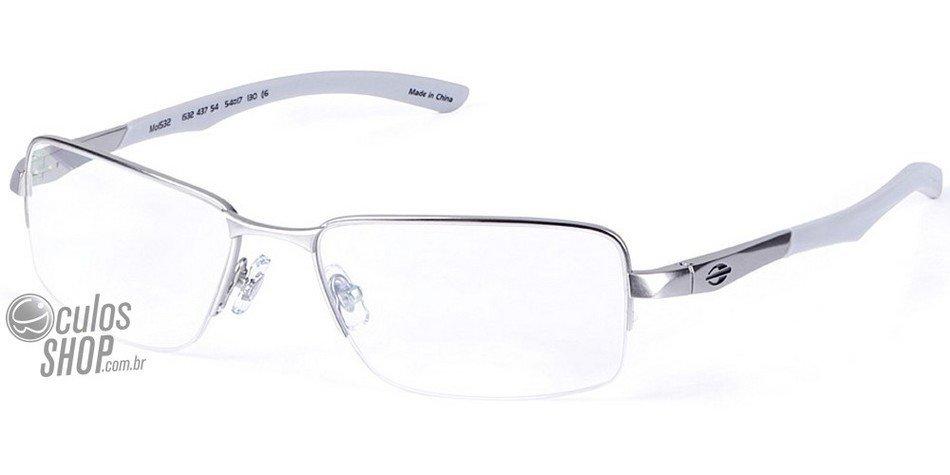 Óculos de Grau Mormaii Mo 1532 Prata Fosco - 54 mm