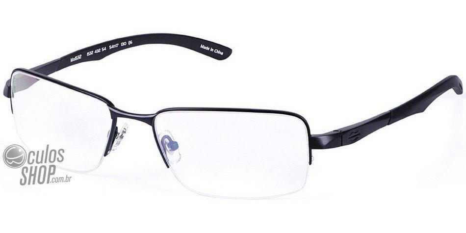 Óculos de Grau Mormaii Mo 1532 Preto Fosco - Lente 5,4 Cm