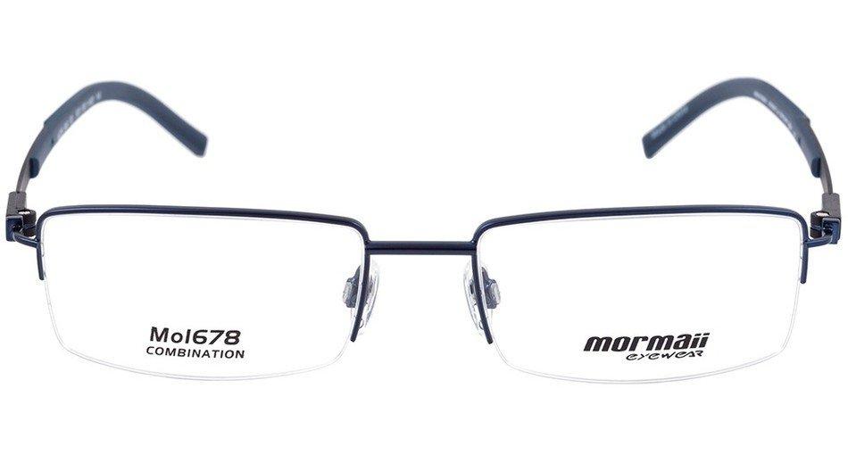 Óculos de Grau Mormaii Mo 1678 Azul Brilho E Preto Fosco - Lente 5,3 Cm