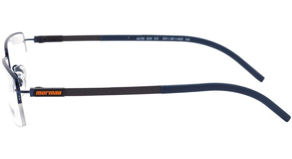 Óculos de Grau Mormaii Mo 1678 Azul Brilho E Preto Fosco - Lente 5,3 Cm
