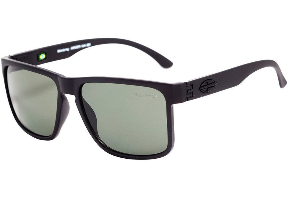 Óculos de Sol Mormaii Monterey Xperio Preto Fosco / Verde G15 Polarizado - Lente 5,6 cm