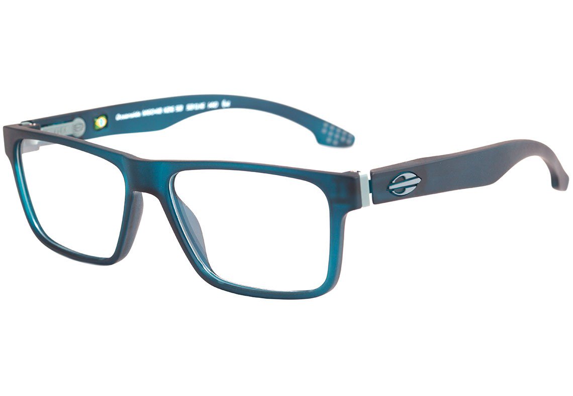 Óculos de Grau Mormaii Oceanside Azul E Cinza Fosco - Lente 5,3 Cm