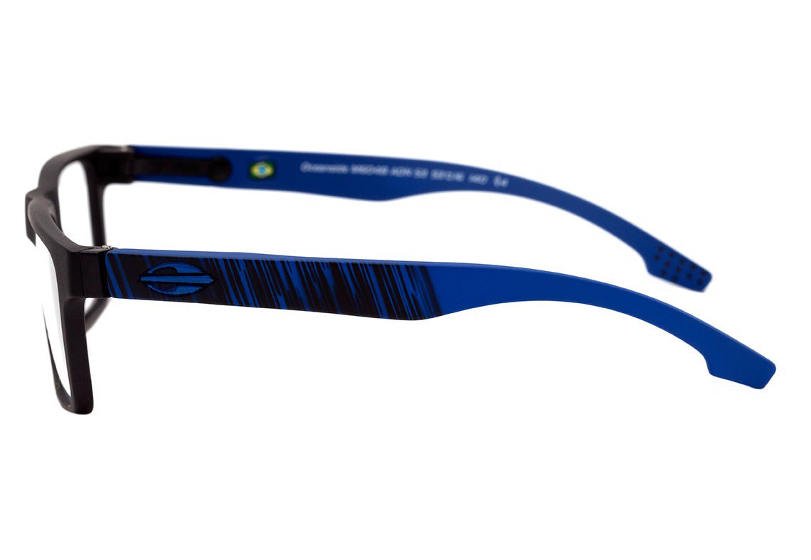 Mormaii Oceanside Preto e Azul Fosco - Lente 5,3 cm - Grau