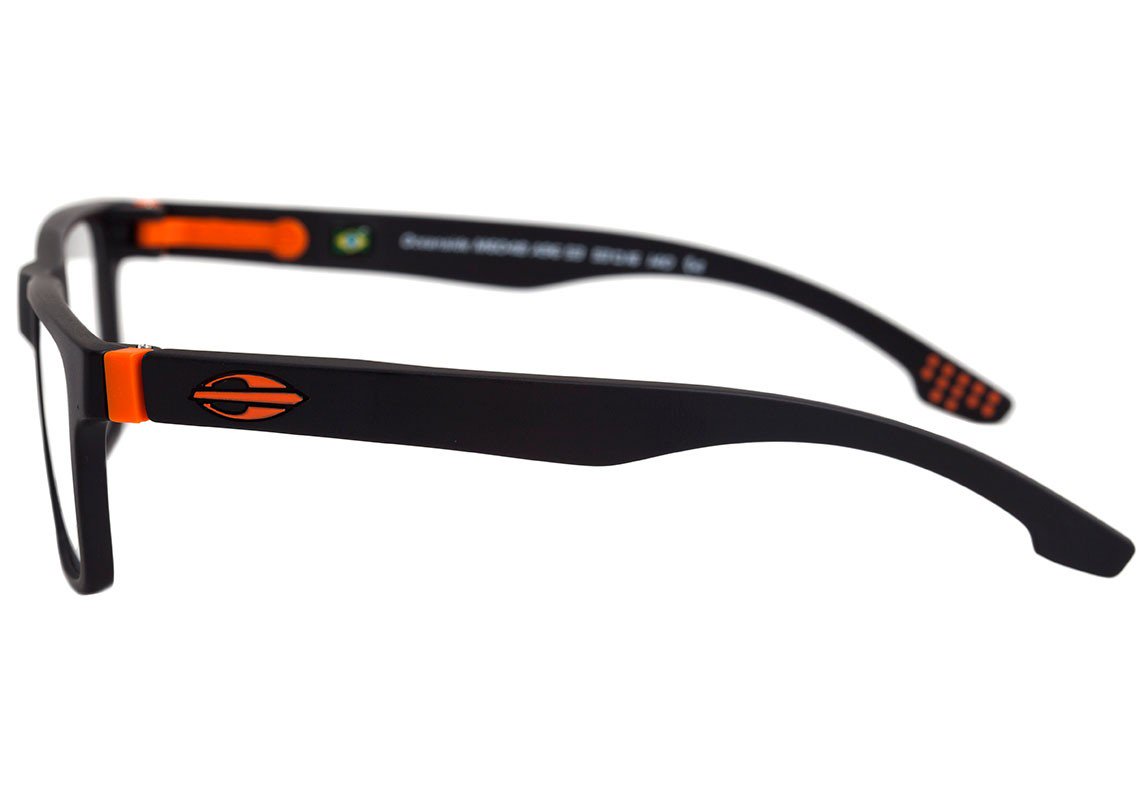 Mormaii Oceanside Preto e Laranja Fosco - Lente 5,3 cm - Grau