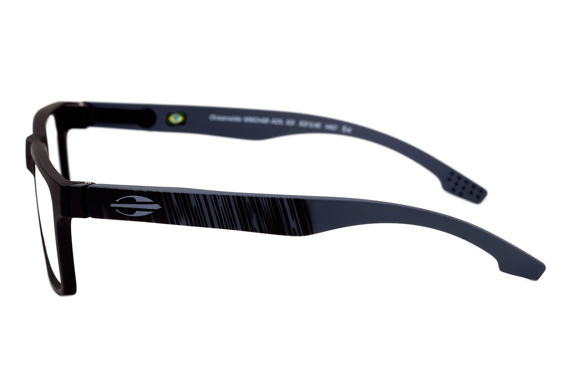 Mormaii Oceanside Preto Fosco e Cinza - Lente 5,3 cm - Grau
